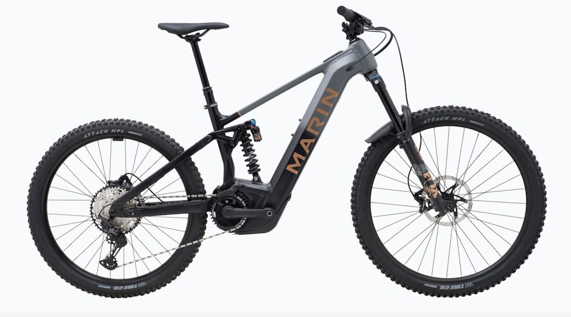 Marin 2025 Alpine Trail E2 Bosch Full Suspension Electric Mountain Bike L GREY/BLACK