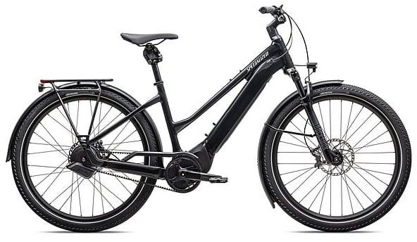 Specialized 2025 Turbo Vado 5.0 IGH Step-Through Electric Hybrid Bike L Gloss Castblack / Satin Silver Reflective - Cycles UK