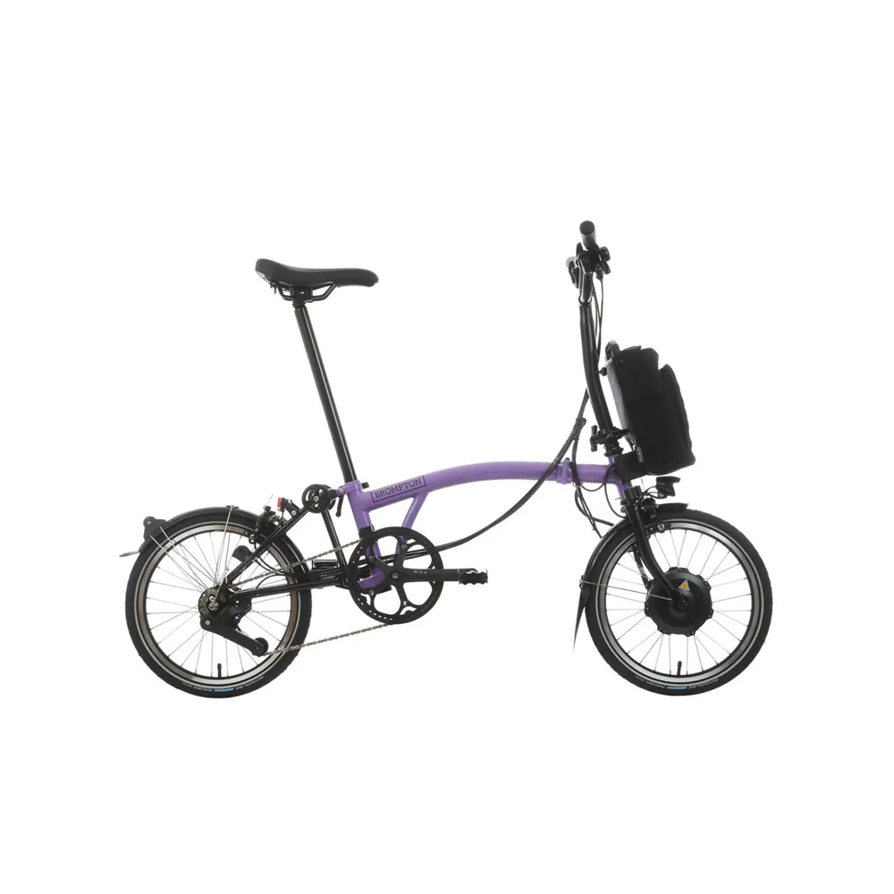 Brompton Electric C-Line Mid 12 speed Electric Folding Bike 2024 Pop Lilac