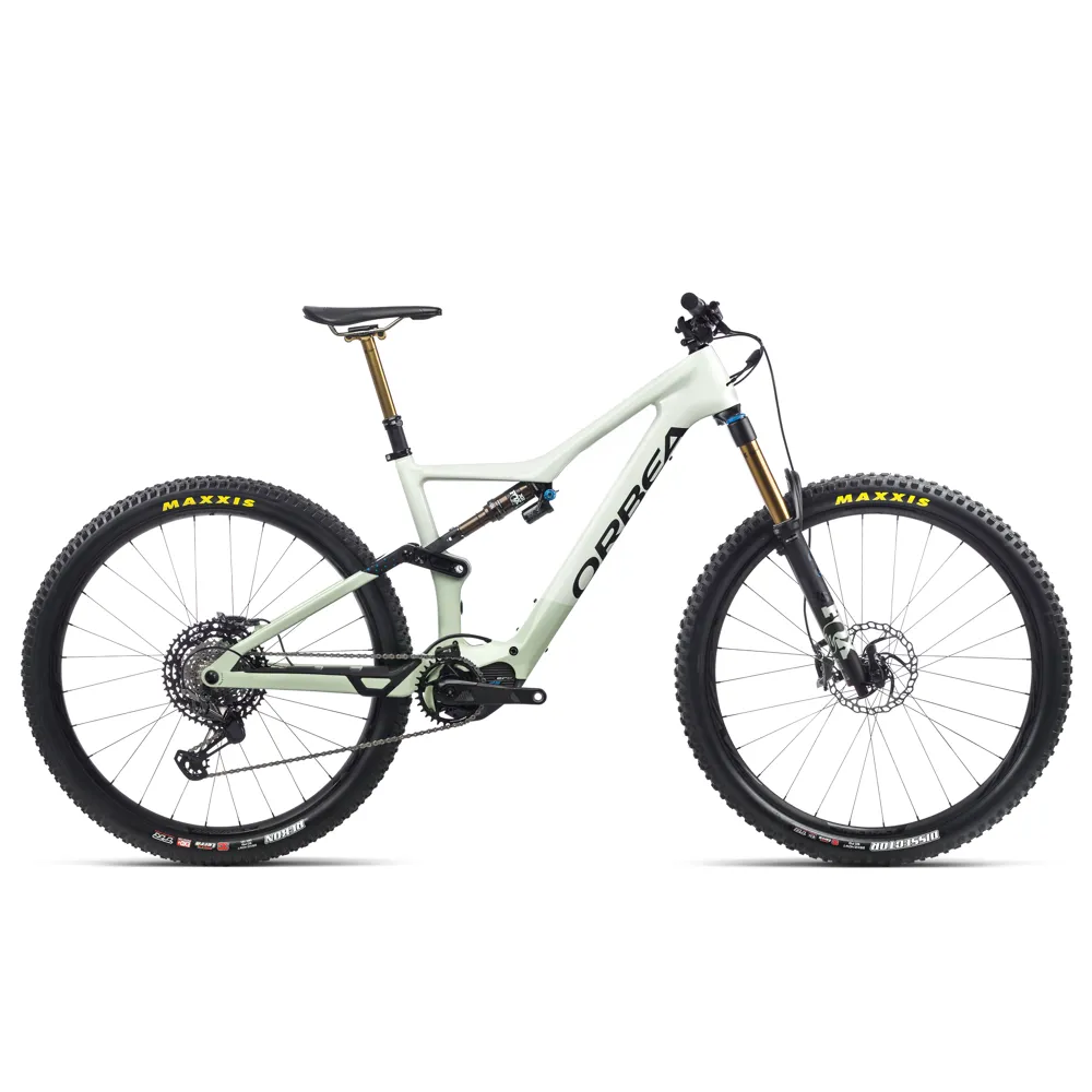 Orbea Rise M-Team 29er Mountain Bike 2022 Sap White/Green Fog