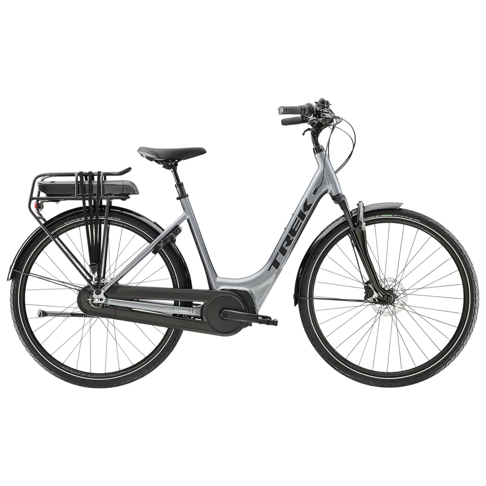 Trek District+ 2 Lowstep 300WH Electric Bike 2023 Galactic Grey